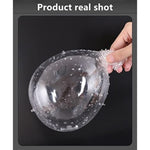 Transparent Threaded Condoms for Men - 4 Piece Set with Fine Crystal Sleeve
