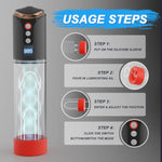 Electric Penis Enlargement Vacuum Pump, Rechargeable Automatic High Vacuum Sex Machine,8 Suction Modes And Counting Mode,For Stronger And Harder Penis Erection Device With Pocket Cat