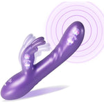 G Spot Rabbit Vibrator, Dual Motors Rechargeable Silicone Dildos Sex Toys For Women With Super Strong Vibration Ip68 Waterproof Vibrator Wand Massager For Her Bpa-Free Adult Toys