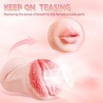 Kc2-3 In 1 Tight Realistic Male Masturbator Adult Sex Toys Texture For Ultimate Pleasure Enhanced Stimulation Sexy Mouth Realistic Vagina Tight Anus, Mens Stroker For Man Masturbation