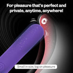 Bullet Vibrator - Mini Vibrator For Women, Clitioral Stimulant Tool, Discreet & Travel-Friendly Vibrator Bullet, Usb Rechargeable Adult Toys With 10 Vibration Modes (Purple)