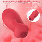 Rose-Shaped Clitoral Stimulation Vibrator for Women with 10 Suction Modes and Waterproof Design