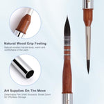Professional Travel Watercolor Brush Set, Squirrel Hair Mop Paintbrushes