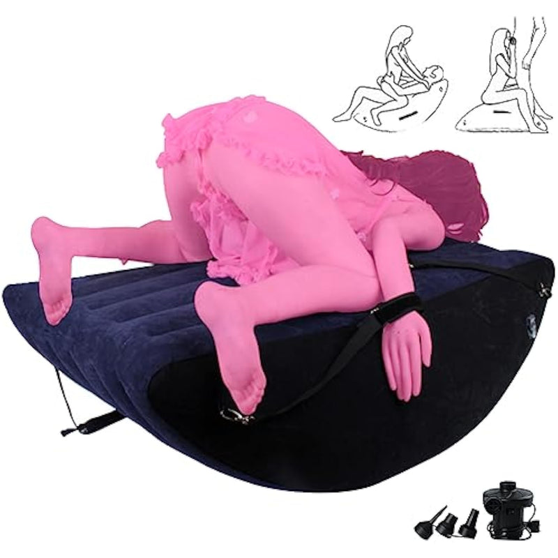 Sex Furniture For Bedroom Games Inflatable Novelties Sofa Bed Bdsm Kit Restraints Couples Couch Bench Adult Stuff Position Chair Men Women Handcuffs Bondage Seat Sex Toys Pillow Cushion Tools