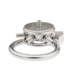 Male Cock Cage With 6 Spikes And Silicone Dilator Metal Breathable Chastity Devices Adult Sex Toys Cbt Torture Bondage Lock For Mens Game (55Mm)