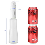 Electric Enema Douches For Men Women Anal Enema Kit Vaginal Cleaner With 5 Holes Nozzle 2 Spray Speeds Enema Nozzles For Universal Bottles Portable Travel Bottle Cleaner Kit (White)