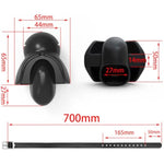 Tongue Fixed Bondage Ball Gag For Sex, Open Mouth Silicone Ball, Sm Restraints Toys Sex Gag Mouth Plug, Adjustable Extreme For Fetish Adult Play Bondage Bdsm Sex Gag Ball Adult Toys (Black)