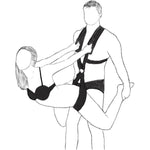 Double-Shoulder Swing Strap Couple Sex Auxiliary Belt Couple Sex Swing Body Swing Sex Game Adjustable Adult Swing Bondage Fun Belt Widens The Thickest And Most Comfortable