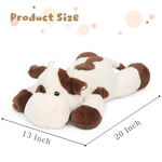 Weighted Cow Stuffed Animal Soft Weighted Plushes Cute Cow Plush Toy Birthday For Boys Girls Kids Adults (20" 3.3 Lbs)