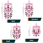 Male Chastity Cage,Lightweight Cock Cage,Resin Chastity Devices,Adult Sex Toy For Men, Locked Key,5 Sizes Rings Included (Pink, Standard)