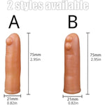 Two Magic Finger Masturbation Sex Toys - G-Spot Finger Prostate Massager, Liquid Silicone Finger Sleeve With Bump For Clitoris Breasts Stimulation, Adult Sm Sex Toy