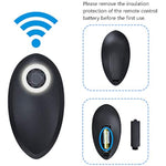 Thrusting Anal Vibratorvibrating Butt Plug With 7 Powerful Patterns, Thrusting Sex Toys For Men Black