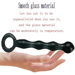 Crystal Glass Pleasure Wand Dildo Penis,Double Ended Glass Dildo Crystal Penis G-Spot Stimulator Women Masturbator Butt Plug Anal Sex Toy Glass Double Ended Dildo For Men Women(Style 3)