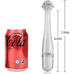 Glass Dildo Pleasure Wand Transparent Double Ended Butt Plug Vaginal Anal Prostate Massager Masturbation Sex Toy For Men Women And Couple (S)