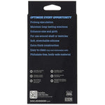 Doc Johnson OptiMALE - Tapered C-Ring - Stretchy Silicone - 35mm Unstretched Inner Diameter - Rounded Edges - Won't Dig Into Skin - Slate