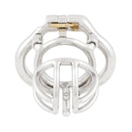 Male Chastity Device Cock Cage With Anti-Off Removable Pa Puncture Hinged Ring Chastity Belt Adult Game Sex Toy K1945 45Mm
