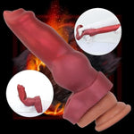6.49In Dog Silicone Penis Sleeve Extender Wolf Cock Sleeve Enlarger Male Length And Girth Extension Enhancer Animal Cock Sheath Stretcher For Men Couples
