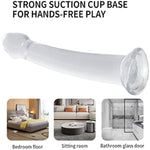 Soft Realistic Dildo Dildo For Women With Material And Strong Suction Cup For Hands-Free Play,Sex Toys For Women,Adult Toys For Women/Men/Gay (8.3Inch)