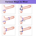 Cock Ring Silicone Penis Ring Set Adjustable Cockring Sex Toys 9 Pcs Cock Rings For Men Erection Long Lasting Stronger Adult Toys Cock Sexual Stimulation Device For Men Or Couple