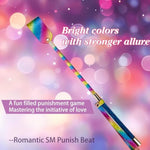 Leather Flogger with Frosted Handle for BDSM Cosplay Play
