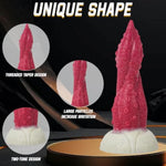 Silicone Animal Dildo, 7.87 Inch Thrust Red Silicone Anal Docking Plug Sensory Toy For Male And Female