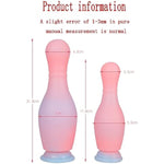 Silicone Sex Toys Anal Plug Realistic Dildo, 8.58" 7.01" Bowling Ball Silicone Dildo, Meat Feel Design Experience Double Pleasure (Pink, Large)