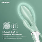 Air Pump Bunny 5 Connect App Vibrator Sex Toy | Adult Toys For Women | Rabbit Vibrator + Inflate + App | Vibrating Sexual Pleasure Device | Stimulation Vibrators | Female Wellness Tools