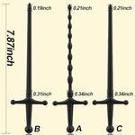 Urethral Sounds Set 3 PCS Penis Plug Urethral Dilator for Men