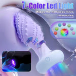 Anal Plug 360° Rotation Vibrating Butt Plug Anal Sex Toys, Adult Sex Toy With Light Up & 10 Vibrating Rotation, Remote Control Vibrator Monster Anal Toys Prostate Massager Sex Toy For Men Couples