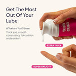 Hello Tush Cush, Silicone And Water-Based Personal Lubricant, Formulated For Anal Use, Hybrid Lube For Men, Women, And Couples, 3.3 Fl Oz