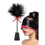 Feather Sex Blindfold Mask Bdsm Set Sex Feather French Paddle Spanking Flogger Feather For Sex Play Adult Games Sm Fetish Restraint Sm