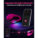 Lush 4 Wearable G-Spot Vibrator Adult Sex Toys & Games With Led Light + Nora Rabbit Vibrator With Dual Motor Clitoral Stimulator Dildo Massager For Couple Play