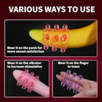 2 Pcs Silicone Penis Sleeve Girth Enhancer Sleeve,With Large Particles For Men Erection Penis Enlarger,Cock Rings For Men Delay Ejaculation,Vagina Toy For Couples Sex Adult Sex Toys For Couples