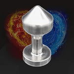 Heavy Duty Stainless Steel Anal Plug for Men and Women - 655G Solid Metal Butt Plug with Conical Design
