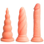 Dildo, Suction Cup Realistic Dildo Set (6" 7" 7") For G-Spot Stimulate, 3 Size Training Anal Plug For Beginner, Adult Sex Toy For Women, Couple