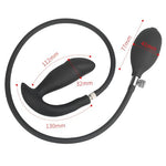 Inflatable Butt Plug, Silicone Anal Trainer with Hand Pump