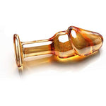 Glass Anal Butt Plug Anal Dilator With Long Neck And Vivid Glans Prostate Massager Pleasure Wand Dildo Sex Toy For Men Women (Small)
