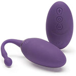 Desire Vibrating Egg - 4 Inch Silicone Bullet Vibrator With Remote Control - 12 Speed & 8 Mode Vibrator For Women - Waterproof - Purple