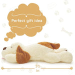 Giant Stuffed Puppy Dog Big Plush Extra Large Stuffed Animals Soft Plush Dog Pillow For Girls Kids 31 Inch