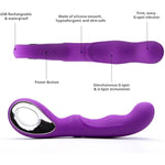 G-Spot Vibrator For Clit And Anal Sexual Stimulation, Adult Sex Toy For Women, Rechargeable Vibrating Dildo With 10 Vibration Modes, Sex Massager For Adult Women Sensory Pleasure(Purple)