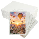 60 Sheets Handmade Watercolor Paper, 4 x 6 Inch, 300 GSM Cotton Deckled Edge