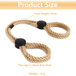 Bdsm Sex Restraints Adjustable Bondage Rope,Rope Handcuffs Bracelets,Adult Restraint Sex Rope Bdsm Rope Cotton Ropes (Khaki-2)