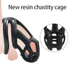 New Chastity Cage 3.0 Male Chastity Device With 4 Rings Male Chastity Cage Resin Cock Cage Chastity Cage Lightweight Chastity Cage For Man Penis Bondage Exercise Male Sex Toy?Standard?