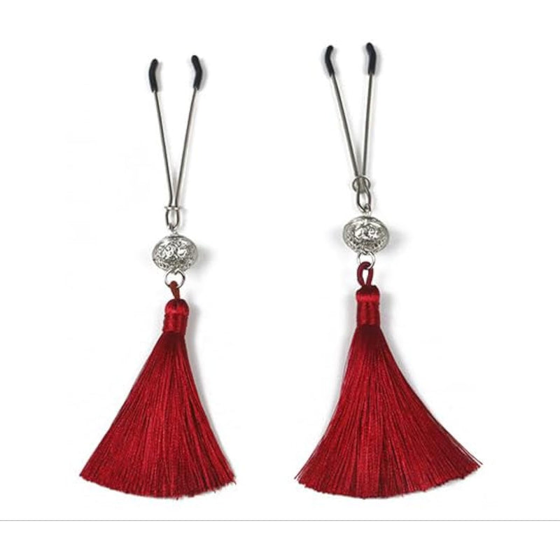 Sexy Nipple Clamps Erotic Breast Clips Vintage Tassel Palace Bell Chinese Style Nipple Clamps Fetish Stimulation Bdsm Sexual Pleasure Tools Sex Toys For Adult Couples Sm Game