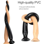 16Inch Long Anal Dildo Butt Plug - Long Anal Plug Anus Dilator Soft Long Butt Plug With Strong Suction Cup For Men Women