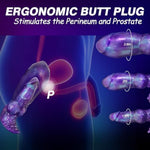 Inflatable Butt Plug Large Anal Plug, Inflatable Dildo Expanding Buttplug Dilator Xl Butt Plug, Huge Knot Dildo Silicone Anal Trainer Stretcher Pump With Safe T-Base, Giant Adult Toys For Women Men