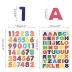 5040 Pieces Large Letter Stickers 60 Sheets 0.5/0.8 Inch Colorful Alphabet Number Stickers
