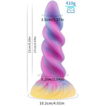8.26 Inch Silicone Suction Cup Dildo For Women, Ribbed Dildo, Flexible Soft Thick Beginner Adults Anal Dildo, Anal Sex Toy Monster Fantasy Dildo Glow In The Dark