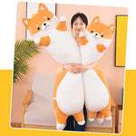 Soft Corgi Plush Toy, Cute Shiba Inu Dog Stuffed Animals, 70Cm/27.5Inch