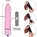 Waterproof Mini Wand Massager With 10 Modes, Personal Vibrating Bullet Massager For Clitoral G Spot Nipple, Female Sex Toy, Pink